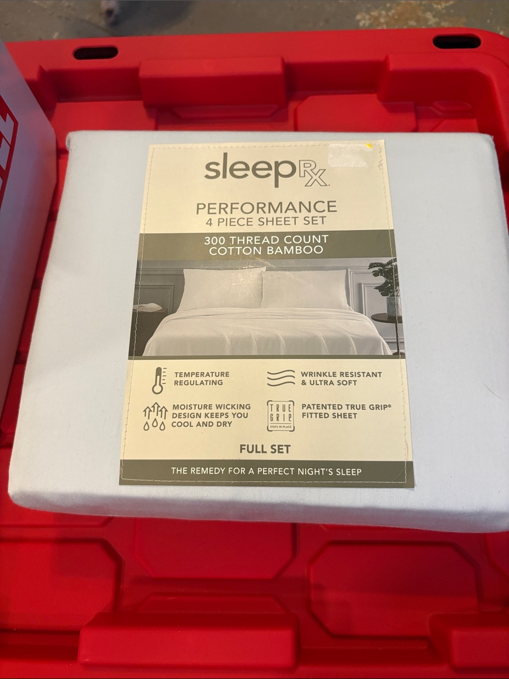 Performance 4-Piece Sheet Set — White Cotton Bamboo